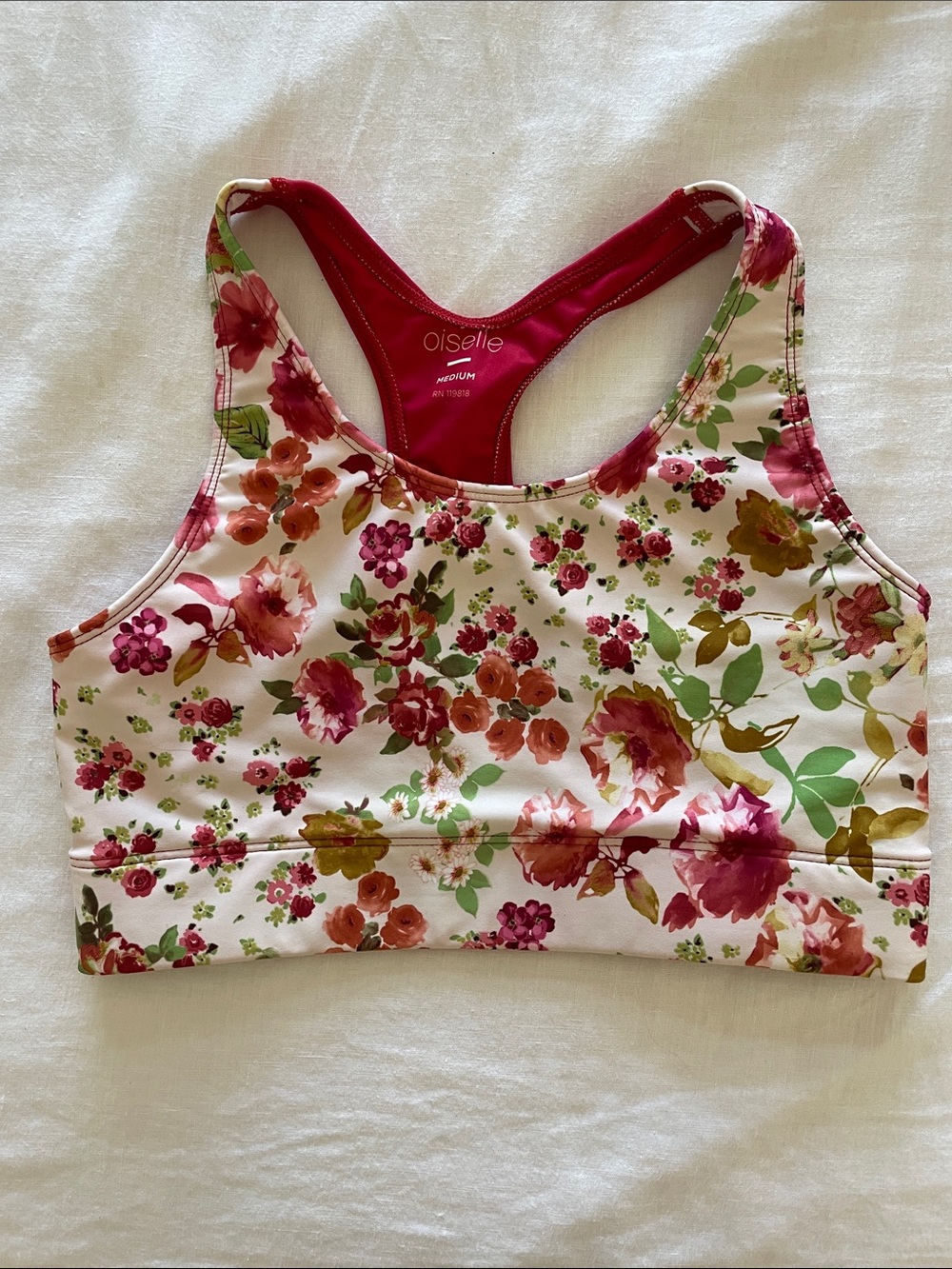 [Medium] oiselle Spandos Racerback Sports Bra